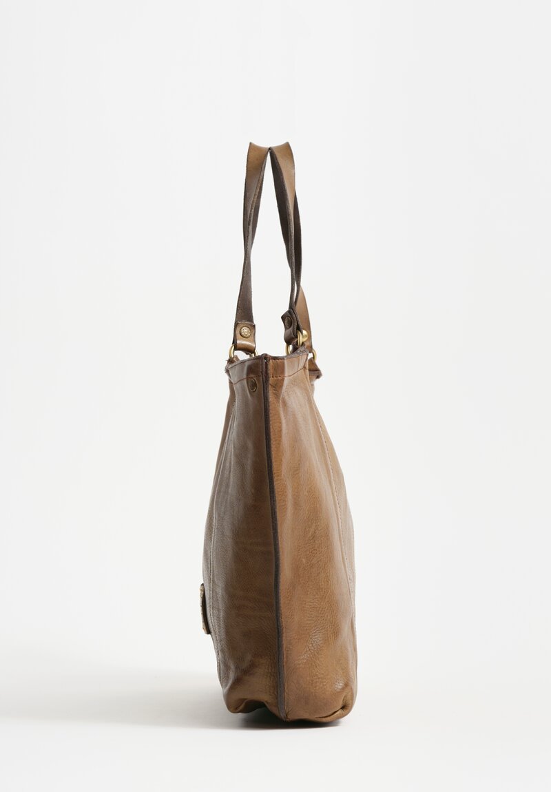 Campomaggi Large Rectangle Shopping Bag in Military