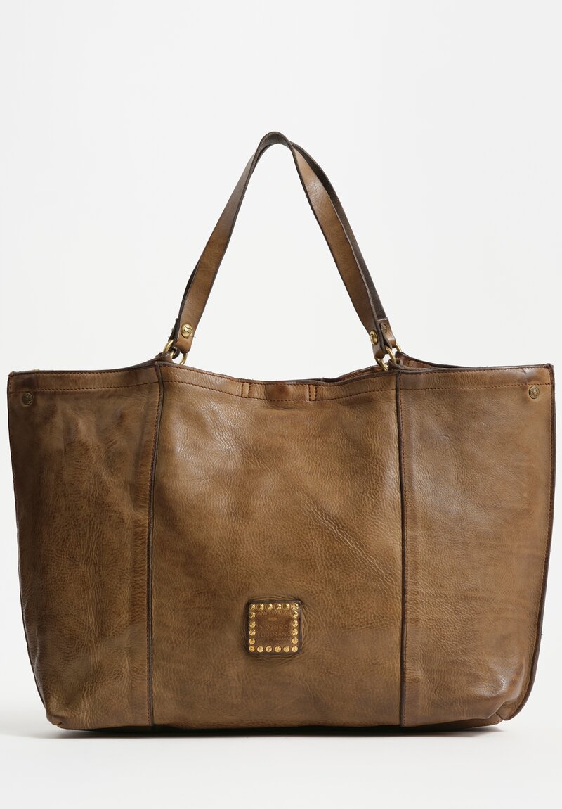 Campomaggi Large Rectangle Shopping Bag in Military