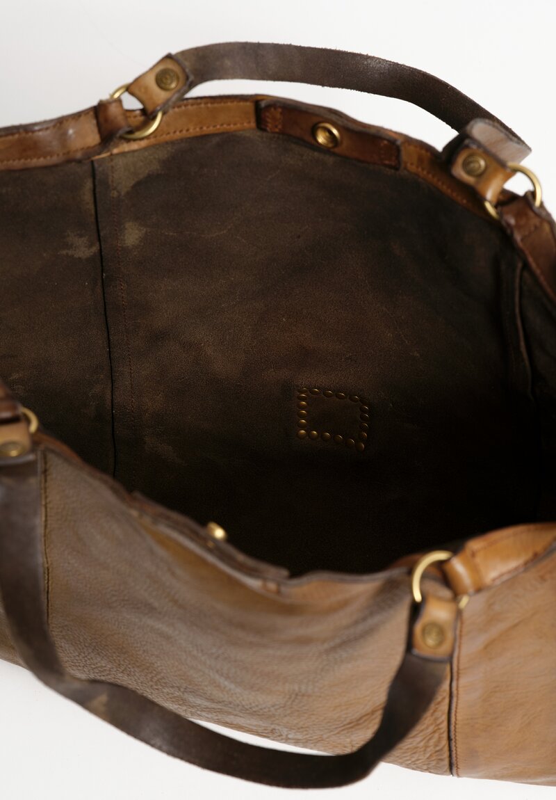 Campomaggi Large Rectangle Shopping Bag in Military