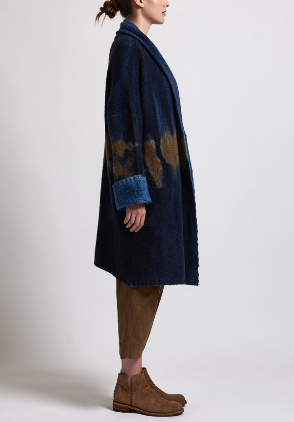 f Cashmere Ombre Jacket in Blue/ Natural	