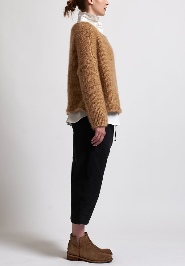 f Cashmere Loose Knit Sweater in Natural	
