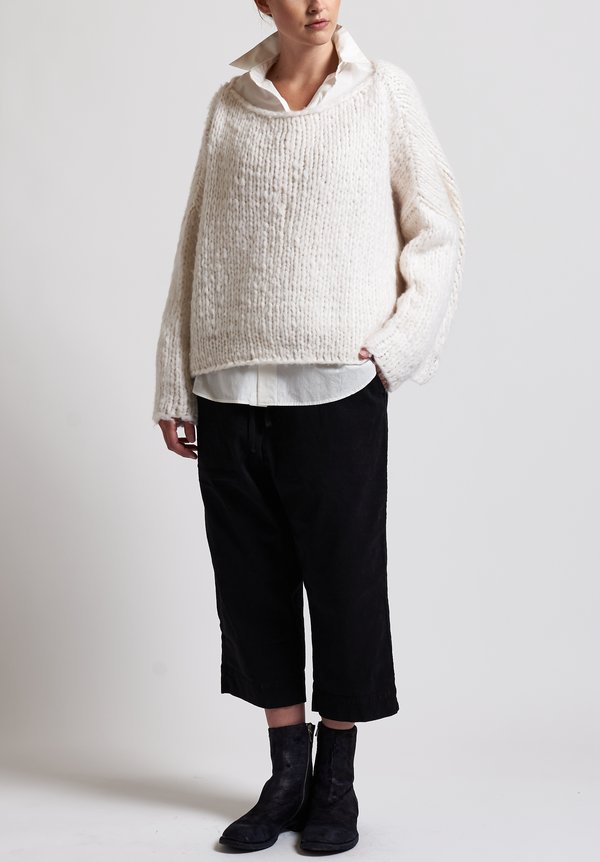 f Cashmere Loose Knit Sweater in White | Santa Fe Dry Goods . Workshop ...