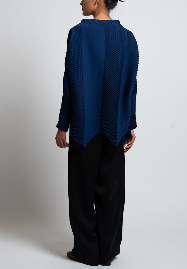 Issey Miyake Montage Top in Navy	