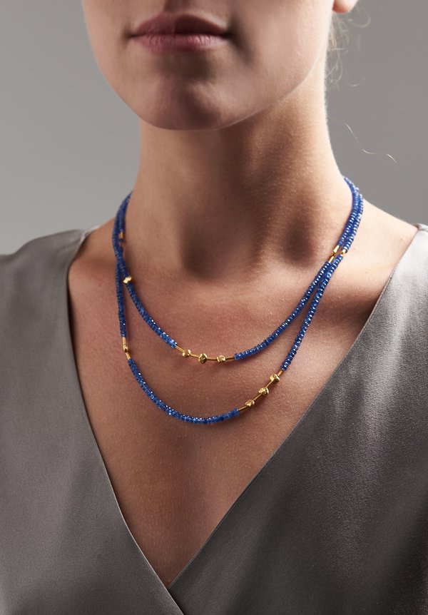 Greig Porter 18K, Long Sapphire Necklace	