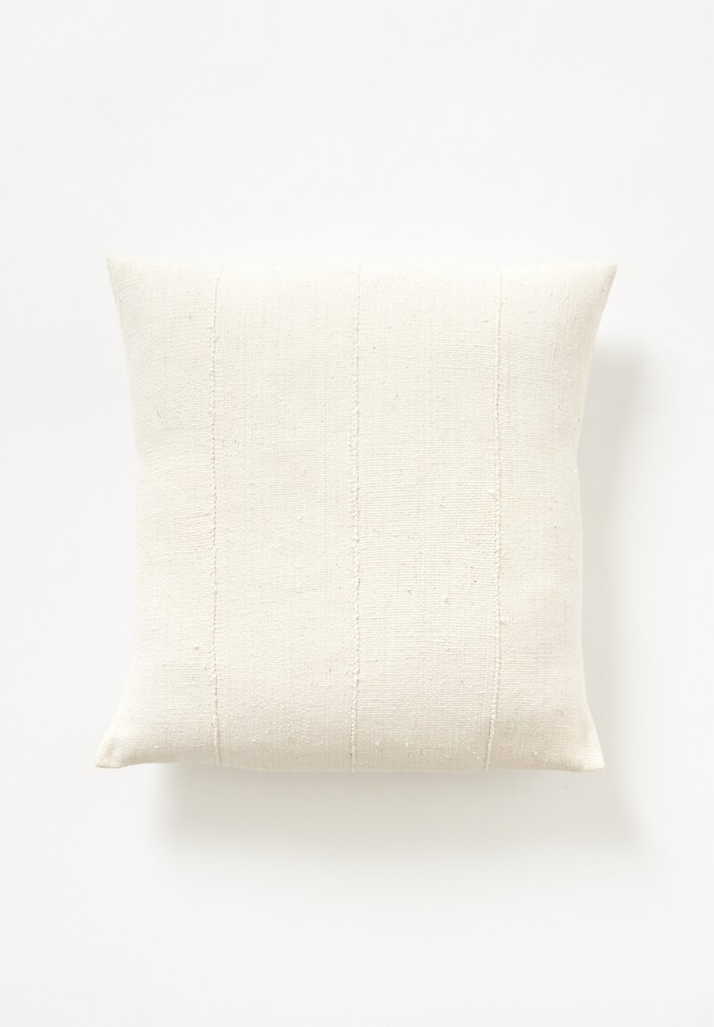 Aboubakar Fofana Handspun Cotton Cushion in White	