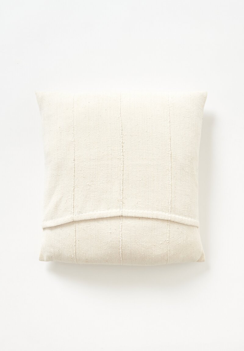 Aboubakar Fofana Handspun Cotton Cushion in White	