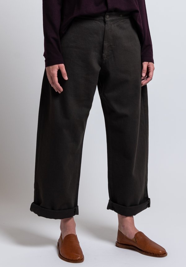 Labo.Art Cotton Fire Mel Relaxed Pant in Castagna	