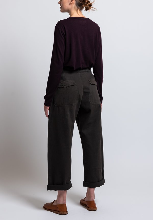 Labo.Art Cotton Fire Mel Relaxed Pant in Castagna	