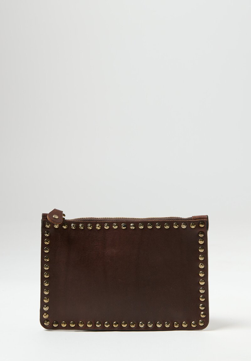 Campomaggi Leather Studded Zip Wallet Moro	