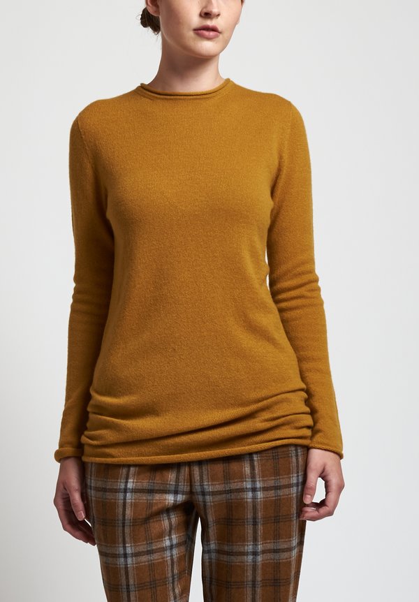 Agnona Long Sweater in Mustard	