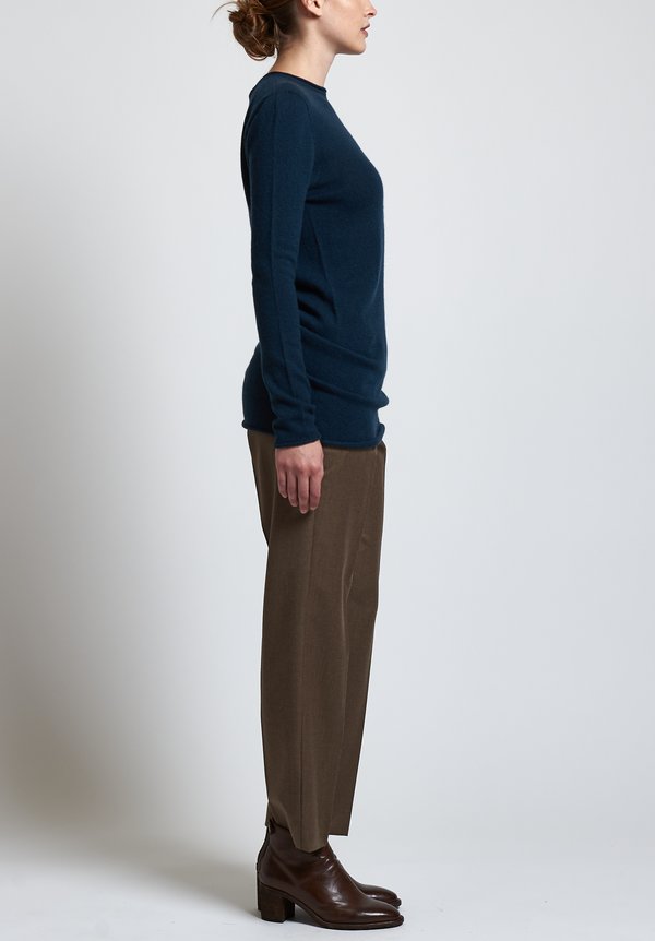 Agnona Cashmere Long Sweater in Teal	