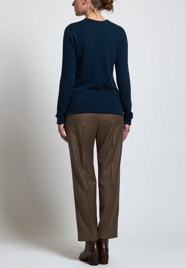 Agnona Cashmere Long Sweater in Teal	