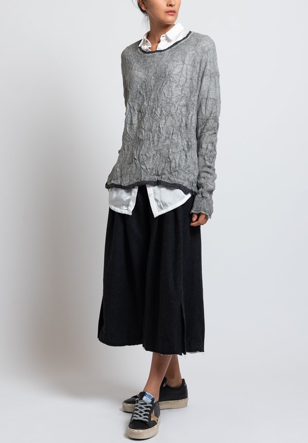 Umit Unal Slouchy Sweater in Grey	