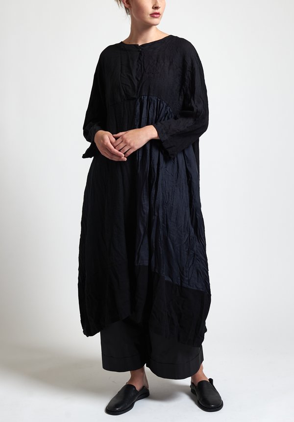 Daniela Gregis Ricetta Patchwork Dress in Black | Santa Fe Dry Goods ...