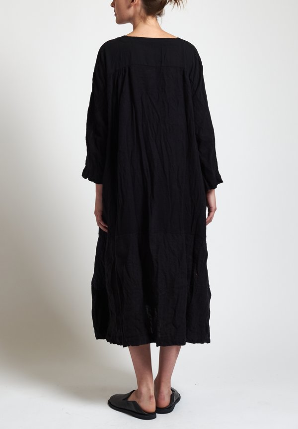 Daniela Gregis Ricetta Patchwork Dress in Black	