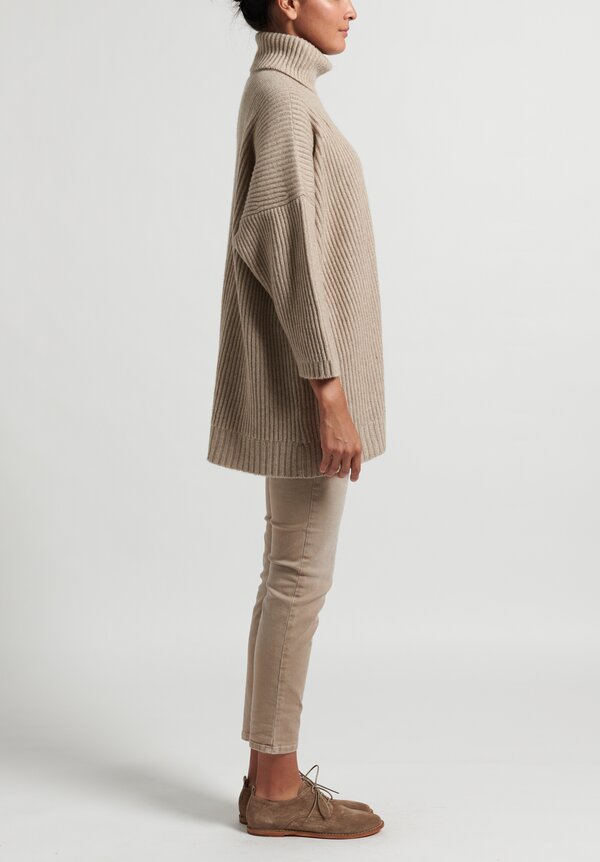 Hania New York Marisa Turtleneck Sweater in Dark Medium Dyed	