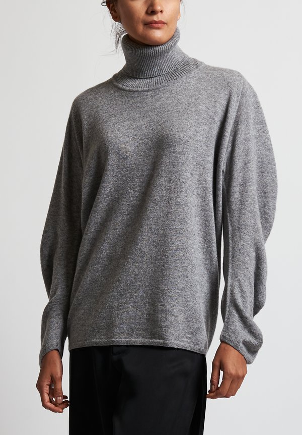 Issey Miyake Round Knit Sweater in Grey	