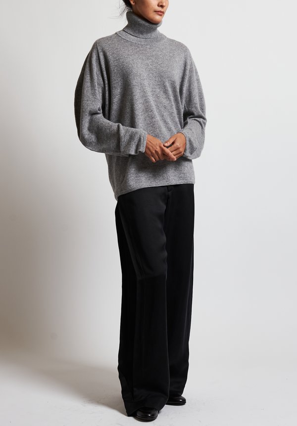 Issey Miyake Round Knit Sweater in Grey	