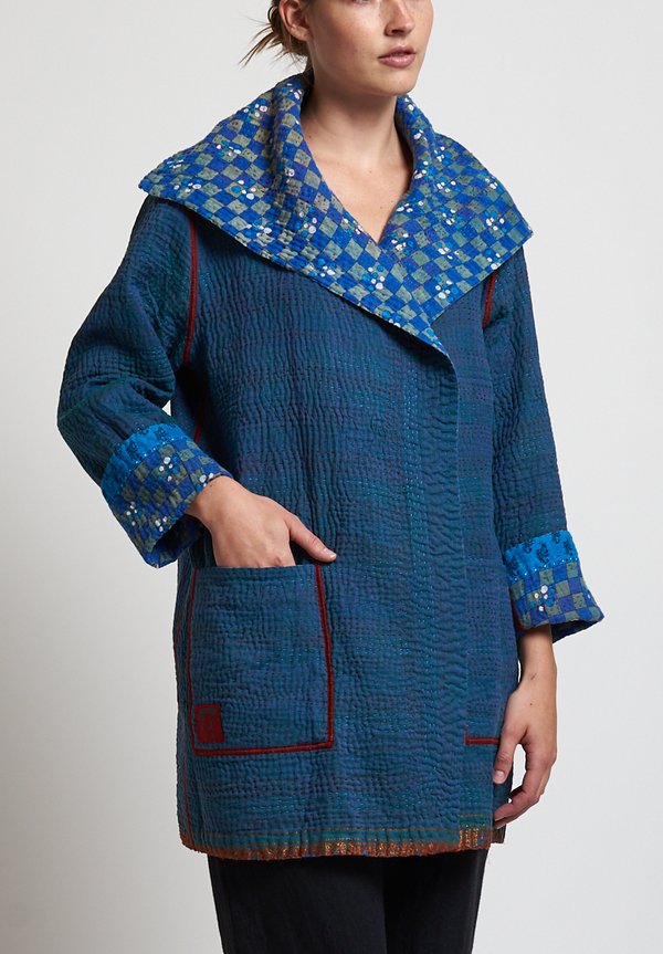 Mieko Mintz 4-Layer Pocket Jacket in Blue/ Aegean | Santa Fe Dry Goods ...