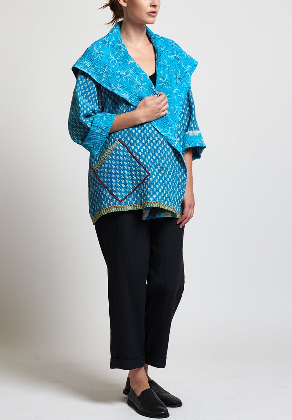Mieko Mintz 4-Layer Flare Jacket in Turquoise | Santa Fe Dry Goods ...