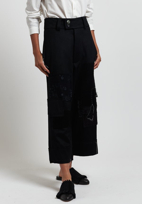 A Tentative Atelier Cashmere ''Gabby'' Pants in Black	