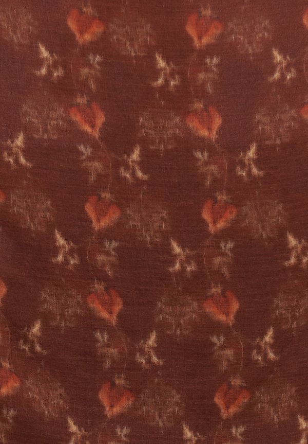 Uma Wang Vigin Wool Printed Scarf in Red / Tan	
