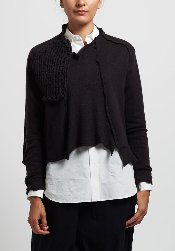 Rundholz Chunky Stitch Accent Sweater in Arabica	