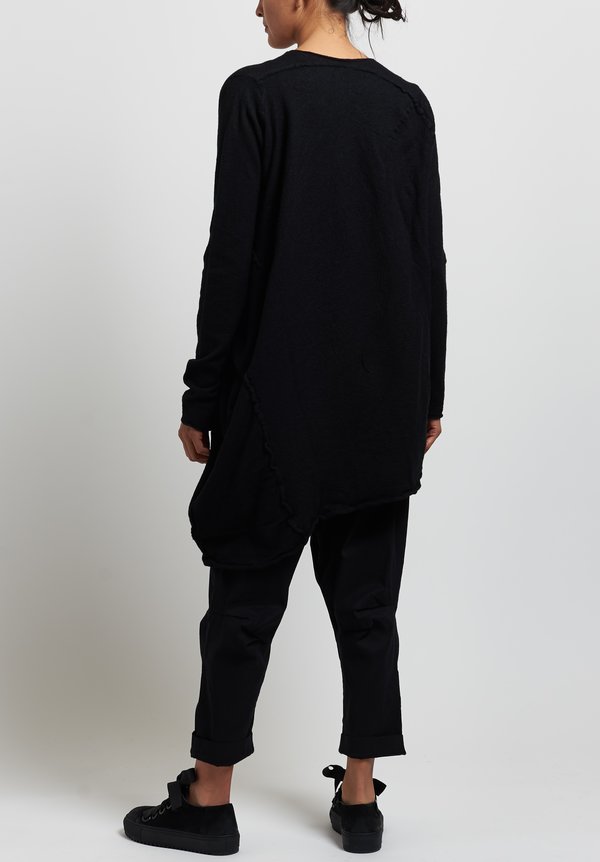 Rundholz Long Asymmetric Sweater in Black | Santa Fe Dry Goods ...