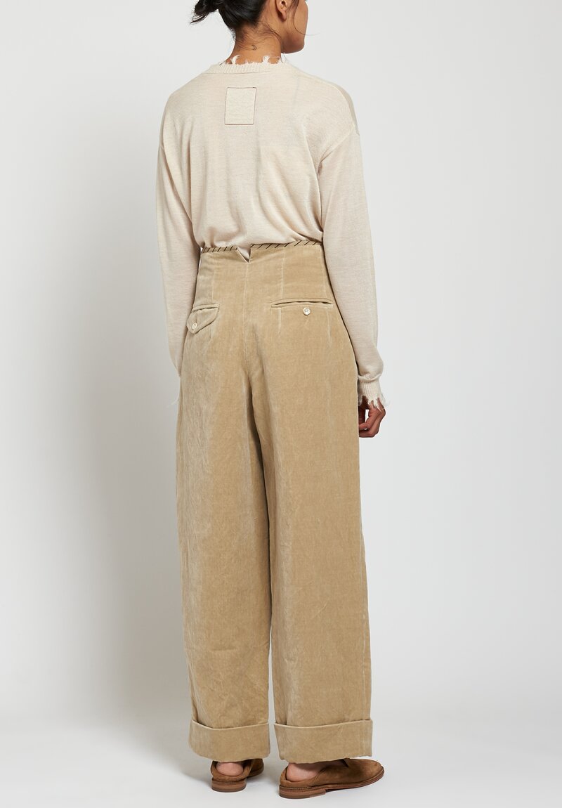 Uma Wang Foster Pearl Pants in Off White	