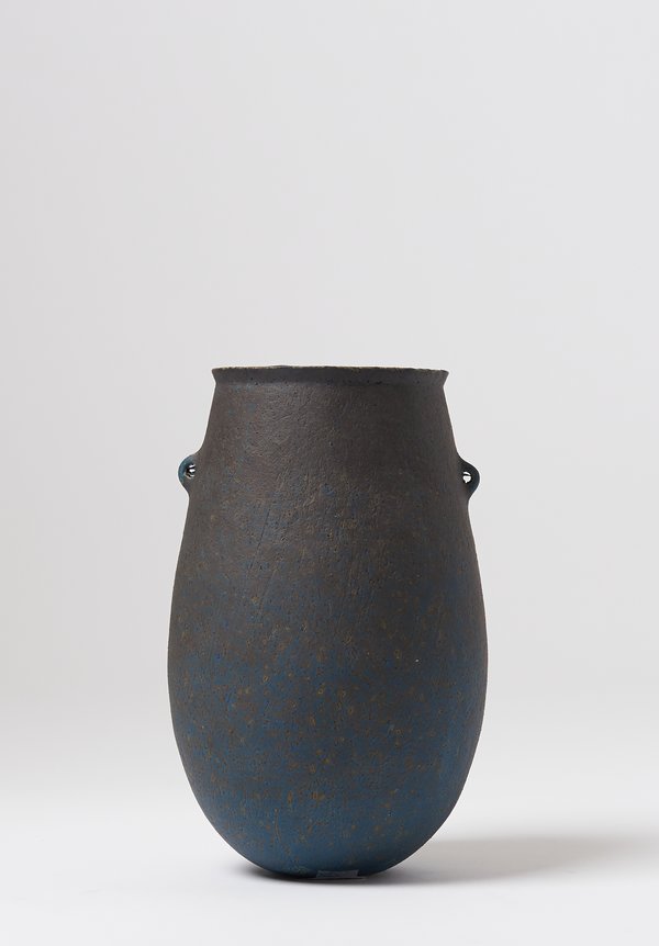 Linda Ouhbi Small Stoneware Cyclade Jug in Blue	
