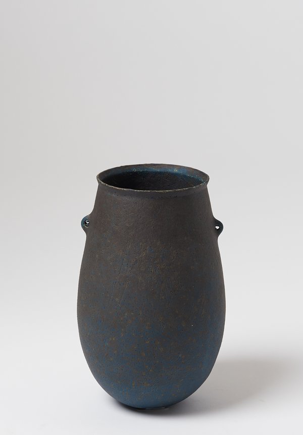 Linda Ouhbi Small Stoneware Cyclade Jug in Blue	