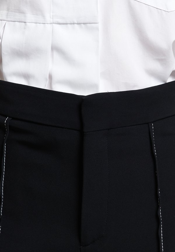 Marni Compact Cady Pintuck Trousers in Black | Santa Fe Dry Goods ...