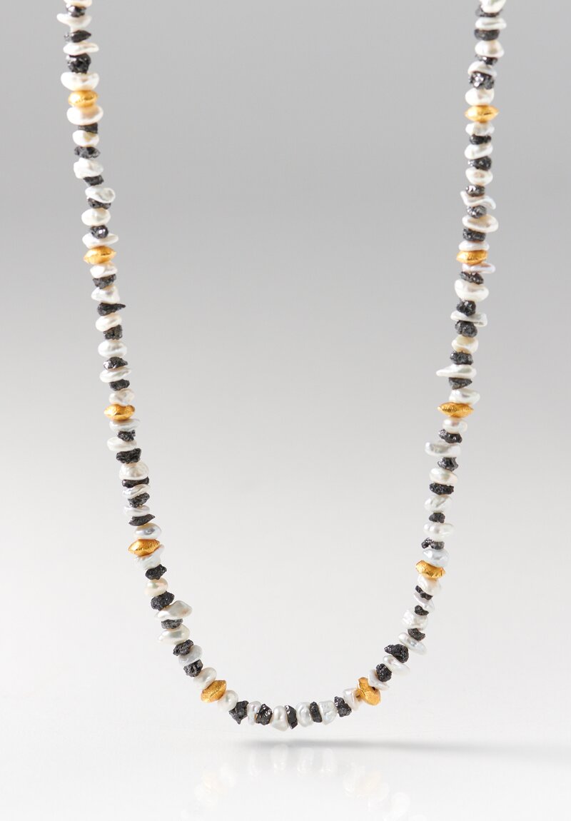 Greig Porter 18K Gold, Corundum and Pearl Short Necklace	