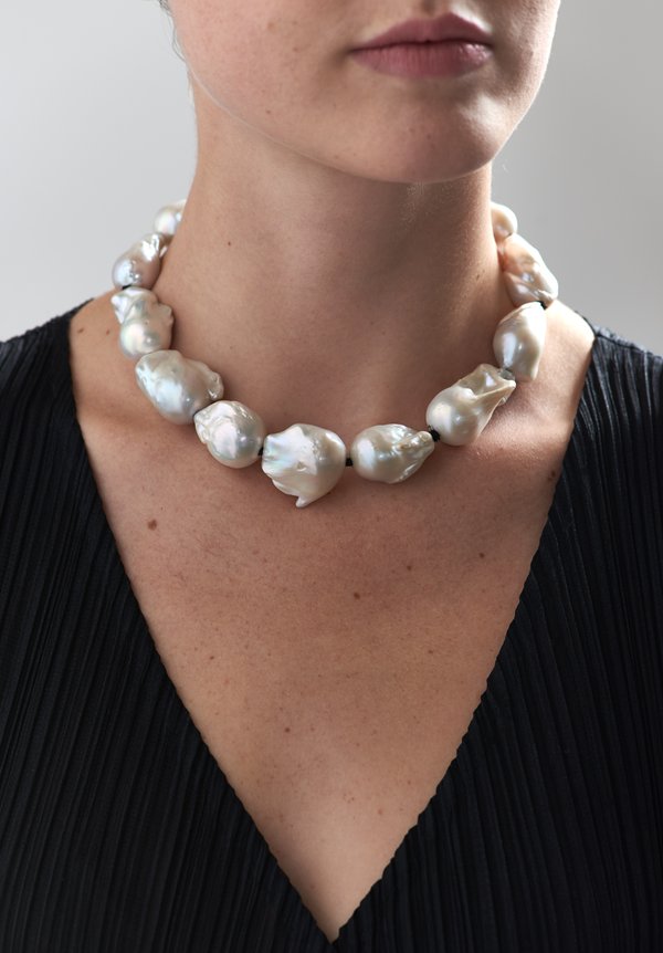 Monies UNIQUE Baroque Pearl 15" Necklace	