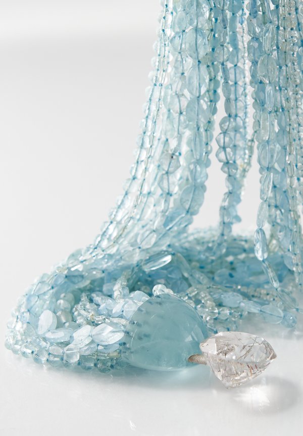 Monies UNIQUE Aquamarine Quartz Necklace	