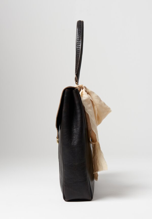 A Tentative Atelier Reverse Culatta Cavallo ''Evelyn'' Bag in Reddish Brown	