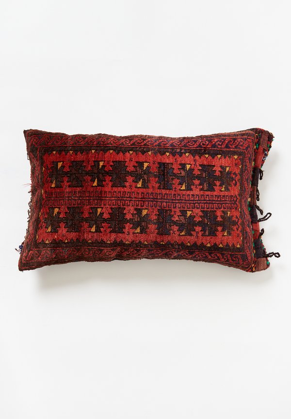 Afghan Baluch Balisht Pillow in Red/Brown	