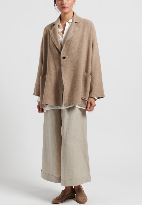 Kaval Cashmere Woven Stole Jacket in Natural | Santa Fe Dry Goods