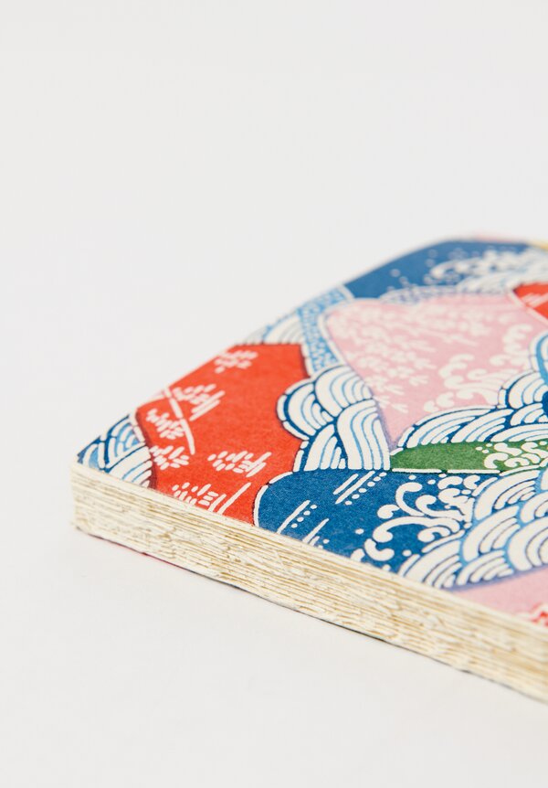Elam Handprinted Japanese Chiyogami Paper Notebook in Rivers & Mountains	