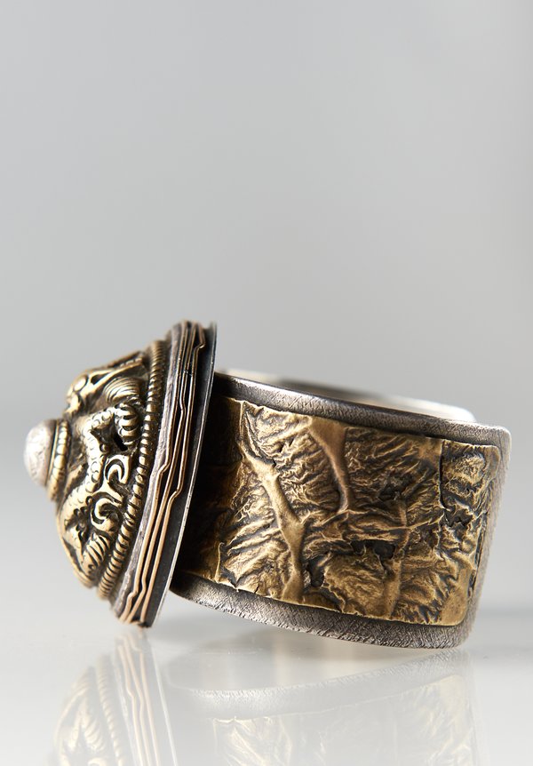 Pamela Adger 18th Century Dragon Ornament Cuff from Tibet	