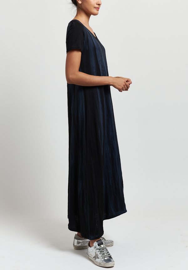 Gilda Midani Short Sleeve Monoprix Dress in Marble Black