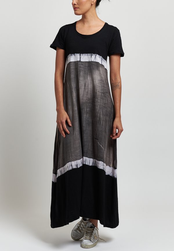 Gilda Midani Monoprix Dress in Stripes Black/ Hazy