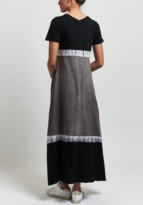 Gilda Midani Monoprix Dress in Stripes Black/ Hazy