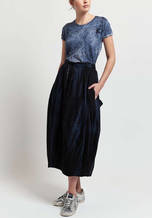 Gilda Midani Y Skirt in Marble Black