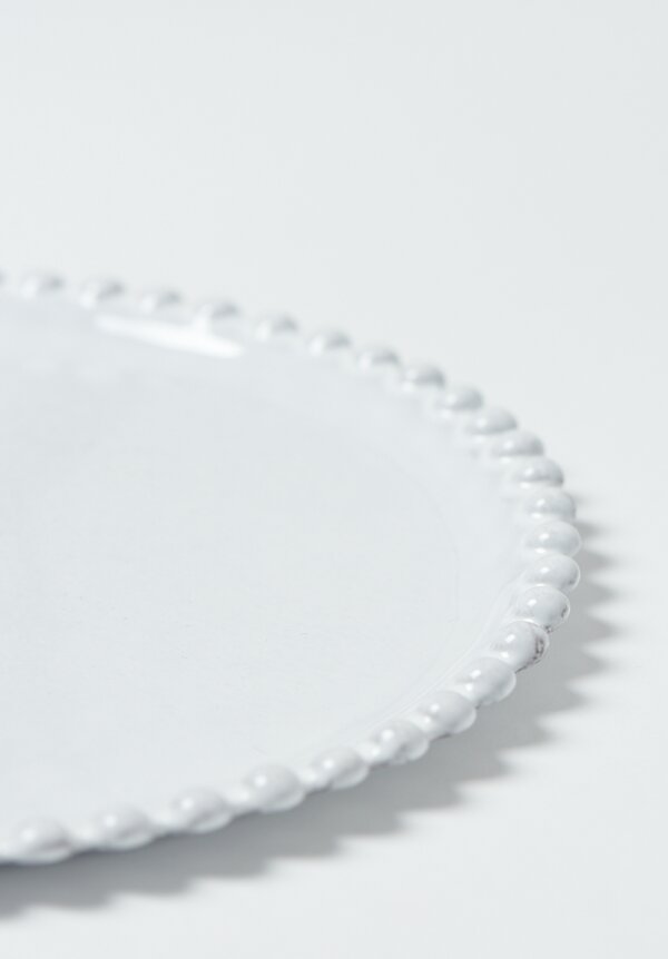 Astier de Villatte Adelaide Dessert Plate in White	