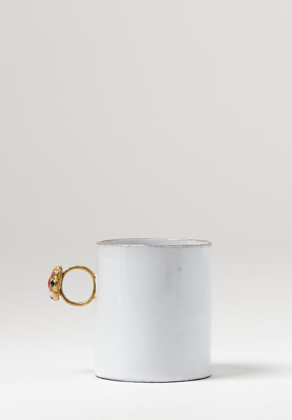Astier de Villatte Serena Ring Mug in White