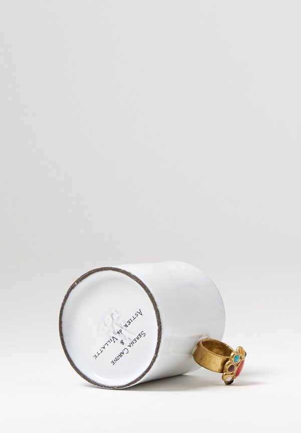 Astier de Villatte Serena Ring Mug in White