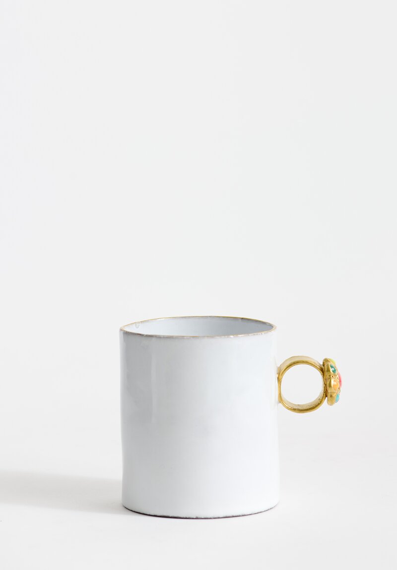 Astier de Villatte Serena Ring Mug in White	