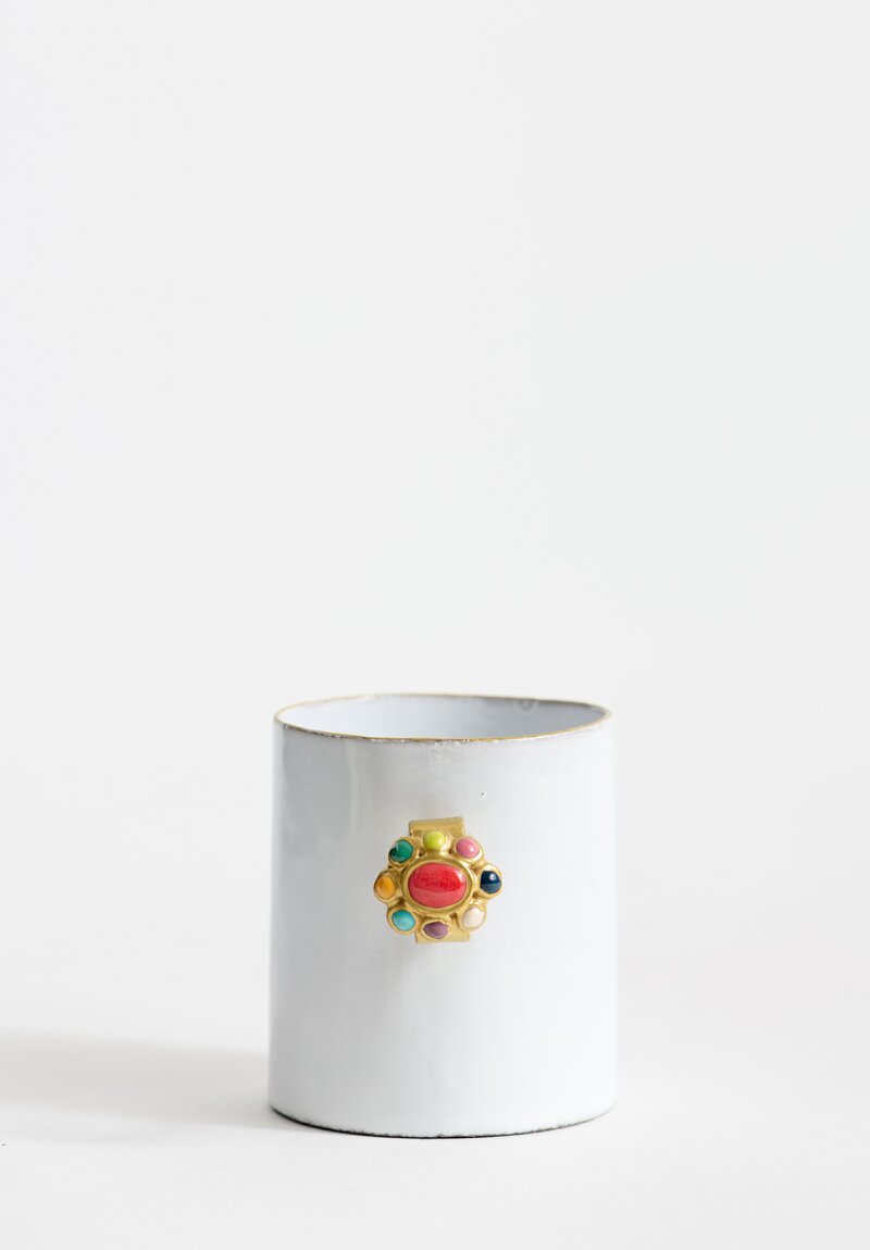 Astier de Villatte Serena Ring Mug in White	