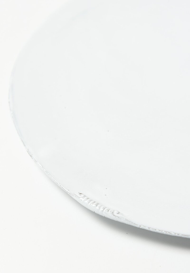 Astier de Villatte Neptune Dinner Plate in White	